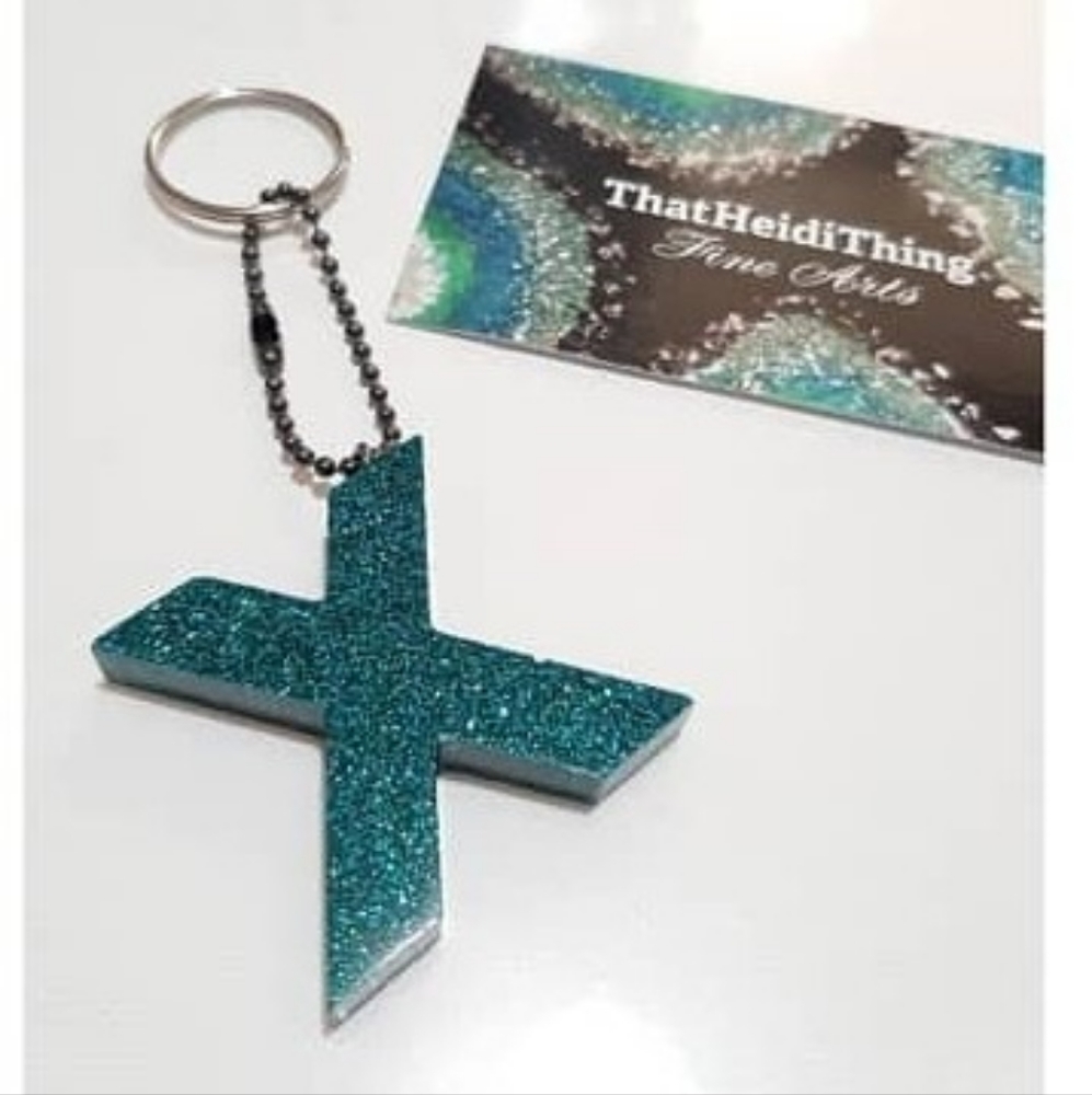 Bag charm Keychain Letter X
